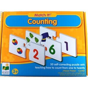 Match It Counting Toy 30 Puzzle Sets Educational by The Learning Journey